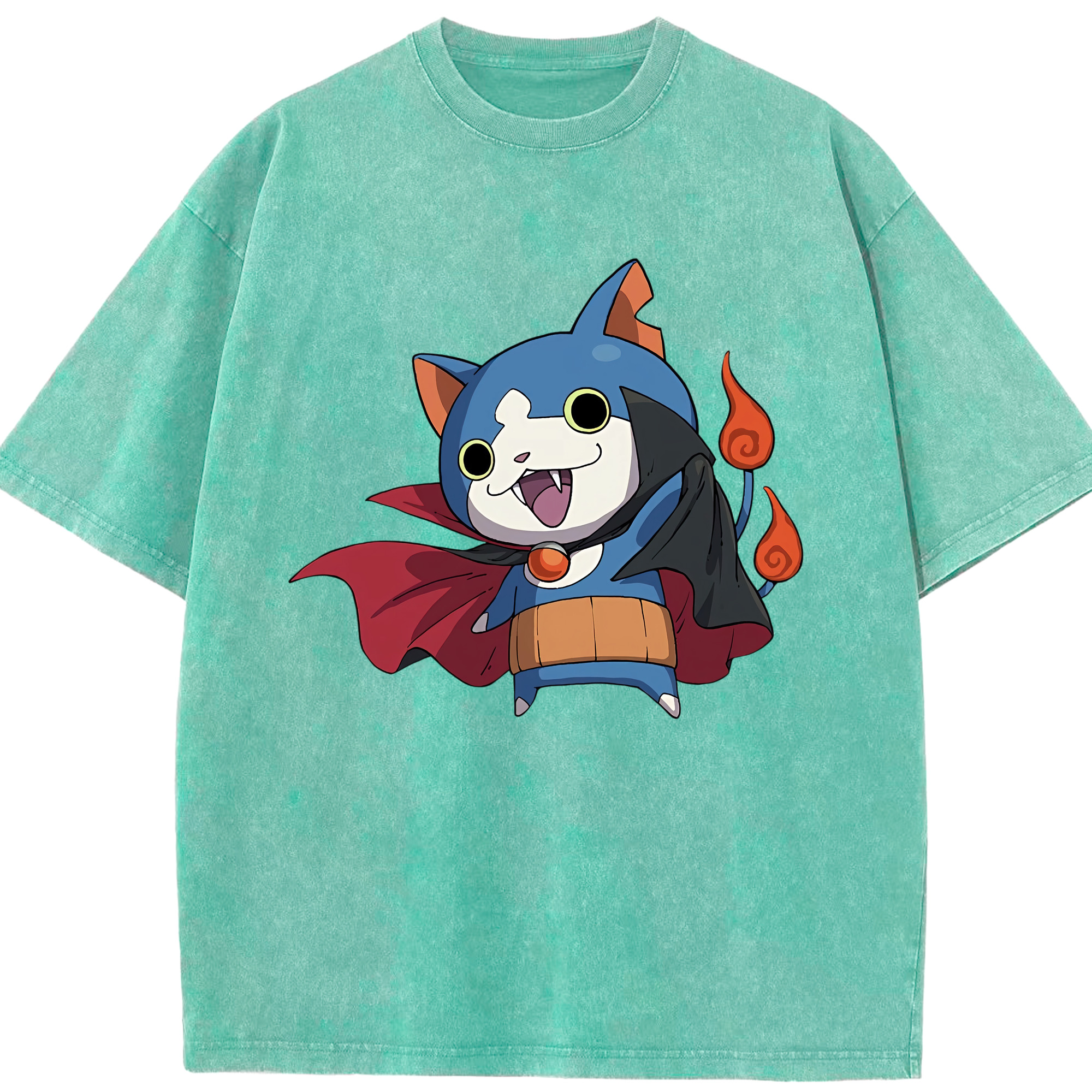 （画像用） 妖怪ウォッチ Yo-kai Watch 綿100% ヴィンテージ風 半袖Tシャツ（フロントプリント）